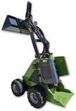 Briggs & Stratton XR2100 13.5HP Gas Powered Mini Stand-On Skid Steer Loader (Green)