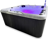 Six 6 Person Indoor Outdoor Hot Tub Whirlpool Spa Tub 5 Seats + 1 Lounger Balboa Upgrade 3HP Hydro Pump  CABO