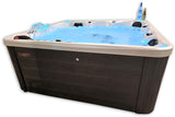 5 Person Outdoor Double Lounger Hot Tub Spa Fully Loaded 4 Pump 62 Jets with Hard Top Cover Stairs Bluetooth Sound System