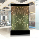 48" x 79" Tall Programmable Full Color LED Lighting Bubble Wall Fountain Floor Panel Display WiFi Bluetooth App Control