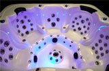 Outdoor 6 Person Double Lounger Hot Tub Spa Fully Loaded 4 Pump 3HP Hard Top Included