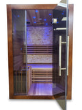 1/2 Person Indoor Traditional Wet / Dry Swedish Steam Sauna SPA Harvia 6KW 200F Canadian Red Cedar Wood