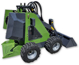 Briggs & Stratton XR2100 13.5HP Gas Powered Mini Stand-On Skid Steer Loader (Green)