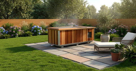 NEW Canadian Red Cedar Wood Dual Function Cold ICE Plunge Tub OR Hot Tub Spa Combo