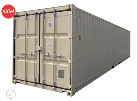 New One Way Trip 40FT HC High Cube Shipping Container TAN FOB