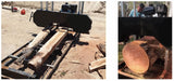 36" Capacity Portable Sawmill Upgraded Gas 22HP Engine Electric Start Band Saw FREE SHIPPING