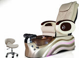 NEW Spa Salon Shiatsu Massage Pedicure Foot Spa Chair w/ Pipeless Technology Tub Basin Bathtub