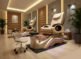 NEW Spa Salon Shiatsu Massage Pedicure Foot Spa Chair w/ Pipeless Technology Tub Basin Bathtub