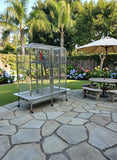 New #304 Stainless Steel Indoor / Outdoor Bird Parrot Macaw Breeder Double Cage SUS304 Medical Grade Steel