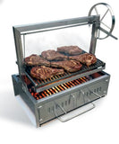 Built In Stainless Steel Outdoor Charcoal BBQ Parrilla Santa Maria / Argentine Grill Spit