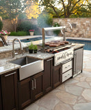 Built In Stainless Steel Outdoor Charcoal BBQ Parrilla Santa Maria / Argentine Grill Spit