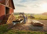 31" Capacity Portable Sawmill Upgraded Gas Kohler 14HP Engine Electric Start Band Saw WITH TRAILER PACKAGE
