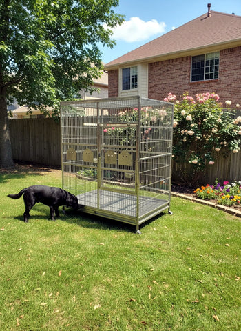 Extra Large Indoor / Outdoor 304 Stainless Steel Bird / Parrot Macaw Cage SUS304 Medical Grade Stainless Steel FULLY ASSEMBLED