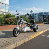 NEW Low Rider Harley Style Electric Trike Scooter 3 Wheel 2000W 60V 40AH Upgrade  Silver / Blue / Oxblood