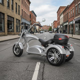NEW Low Rider Harley Style Electric Trike Scooter 3 Wheel 2000W 60V 40AH Upgrade  Silver / Blue / Oxblood