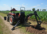BH7600 3 Point Hitch Tractor PTO Hydraulic Backhoe Excavator Attachment w/ PTO Pump, Tank, Thumb + Bucket