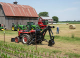BH7600 3 Point Hitch Tractor PTO Hydraulic Backhoe Excavator Attachment w/ PTO Pump, Tank, Thumb + Bucket