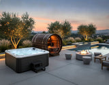 Outdoor 6 Person Double Lounger Hot Tub Spa Fully Loaded 4 Pump 3HP Hard Top Included