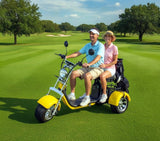 NEW 2000W Electric Trike Golf Cart Mobility Scooter Harley Style Canary Yellow CANARY YELLOW