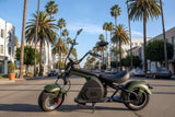 3000W Electric M8 Sport Chopper Motorcycle Harley Scooter Bike 60V MATTE GREEN RED BLACK