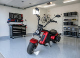 3000W Electric M8 Sport Chopper Motorcycle Harley Scooter Bike METALLIC OXBLOOD RED Fat Tire Scooter SALE