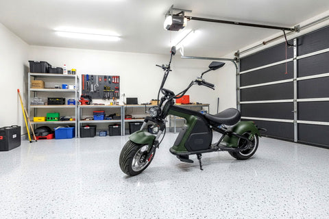 3000W Electric M8 Sport Chopper Motorcycle Harley Scooter Bike 60V MATTE GREEN RED BLACK
