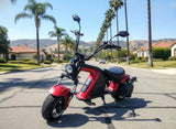 3000W Electric M8 Sport Chopper Motorcycle Harley Scooter Bike METALLIC OXBLOOD RED Fat Tire Scooter SALE