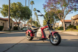3000W Electric M8 Sport Chopper Motorcycle Harley Scooter Bike METALLIC OXBLOOD RED Fat Tire Scooter SALE