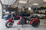 3000W Electric M8 Sport Chopper Motorcycle Harley Scooter Bike METALLIC OXBLOOD RED Fat Tire Scooter SALE