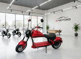3000W Fat Tire Harley Chopper Style Electric Bike Scooter Motorcycle 60V 30AH Lithium Battery Upgrade