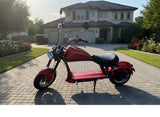 3000W Fat Tire Harley Chopper Style Electric Bike Scooter Motorcycle 60V 30AH Lithium Battery Upgrade