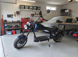 3000W Fat Tire Harley Chopper Style Electric Bike Scooter Motorcycle 60V 30AH Lithium Battery Upgrade