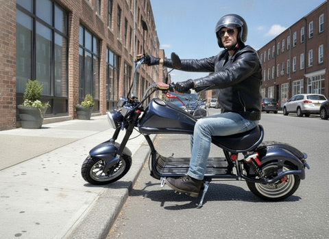 2000W Fat Tire Harley Chopper Style Electric Bike Scooter Motorcycle 6 – SDI Factory Direct Wholesale