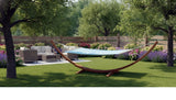 NEW Solid Wood Wooden Arc Hammock Stand + Quilted Double Wide Wood Day Bed Hammock FREE SHIPPING