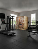 2 Person Canadian Hemlock Glass Front Indoor Swedish Wet Dry Traditional Steam Sauna SPA 4.5KW