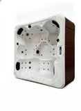 6 Person Outdoor Hot Tub SPA - 5 Seats + 1 Lounger -  Balboa Upgrade Ozone White Marble Acrylic