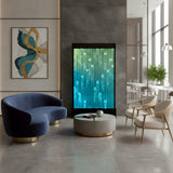 48" x 79" Tall Advanced Full Color LED Lighting Bubble Wall Fountain Floor Panel Display WiFi Bluetooth App Control