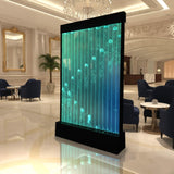 48" x 79" Tall Advanced Full Color LED Lighting Bubble Wall Fountain Floor Panel Display WiFi Bluetooth App Control