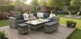 8 Seat Modern Design Outdoor Wicker Rattan Outdoor Patio Furniture Adjustable Height Coffee Table