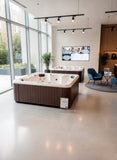6 Person Outdoor Hot Tub SPA - 5 Seats + 1 Lounger -  Balboa Upgrade Ozone White Marble Acrylic