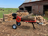 22 Ton Kinetic Rapid Split 6.5HP Gas Powered Log Splitter w/ Work Table Fire Wood Processor