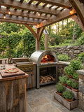 44" XL Wood Fired Outdoor BLACK Stainless Steel Pizza Oven BBQ Grill w/ Cover