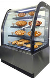36" Curved Glass Refrigerated Cake Display Cooler Cold Bakery Pastry Case Refrigerator