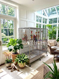 XL SUS304 Stainless Steel Double Macaw Parrot Cockatoo Bird Breeder Pet Cage w/ Divider