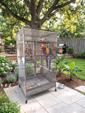 STAINLESS STEEL Indoor Outdoor Macaw Parrot Cockatoo Bird Breeder Pet Cage 40x40x78 FREE SHIPPING