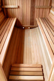 8' Foot  6 Person Indoor / Outdoor Wet Dry Swedish Steam Canadian Cedar Wood Barrel Sauna 9KW Heater Upgrade 200F