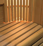 Dual Bench Canadian Hemlock Wet / Dry Traditional Swedish Steam Sauna SPA 200F Degrees Powerful 9KW Heater