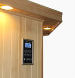 Dual Bench Canadian Hemlock Wet / Dry Traditional Swedish Steam Sauna SPA 200F Degrees Powerful 9KW Heater