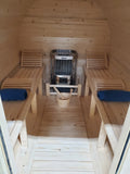 8' Ft Canadian Pine Wood Barrel Sauna Wet / Dry Traditional Swedish Steam Spa Harvia 9KW Upgrade 200F Temps (Copy)