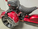 NEW Low Rider Harley Style Electric Trike Scooter 3 Wheel 2000W 60V 40AH Upgrade OXBLOOD RED